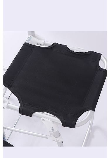 Morponi Katlanabilir Oturaklı Alüminyum Gövdeli Pazar Arabası Sessiz Tekerlek, Fermuarlı Çanta