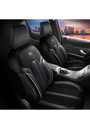 Panda Lizbon Serisi Alakantra Kumaş Oto Koltuk Kılıfı - Tam Set