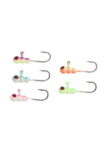 Kangvka 50 Adet Yüksek Karbon Çelik Jig Kafa İğne Seti - Keskin Uç, Taşınabilir Kutular, Tatlı Ve Tuzlu Su Balıkçılığı İçin