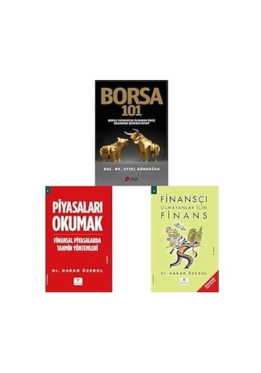Borsa 101 + Pıyasaları Okumak + Fınanscı Olmayanlar Icın Fınans 3 Set