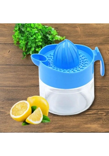 Sanec 300ml Cam Hazneli Pratik Limon Narenciye Sıkacağı Kc-405