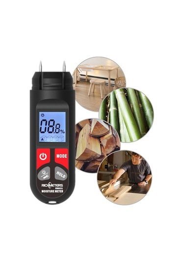 Pazly 4 Ölçekli Ahşap Nem Ölçer - 100 Ağaç Türü İçin Otomatik Kapanma Lcd Ekran - Hassas Ahşap Nem Ölçümü - Ahşap Endüstrisi İçin Tasarlandı