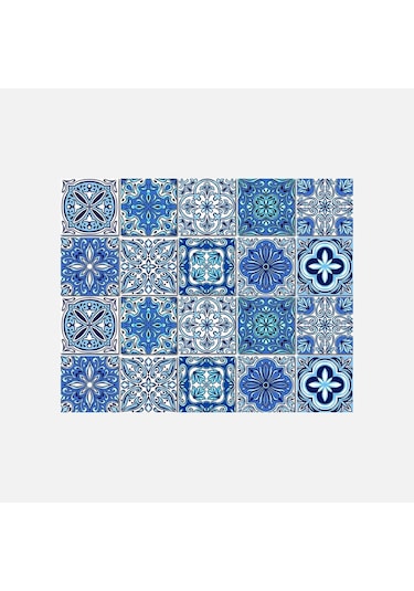 Tink Mavilim Desenli Pvc Karo Diğer