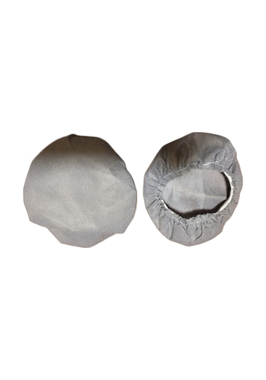 White Guard 50'lik Pakette 5 Cm S Gri Tek Kullanımlık Kulaklık Bonesi,kullan At Kulaklık Kılıfı