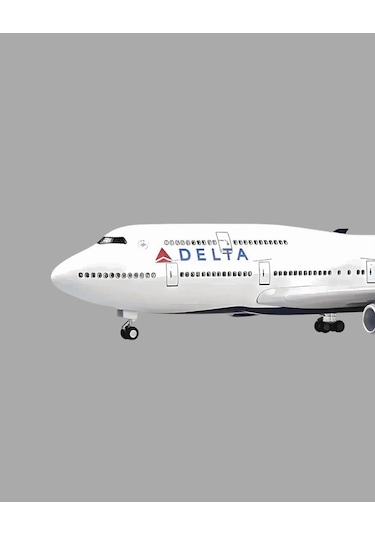 1/135 Delta Airlines Boeing 747 47 Cm Model Uçak Maketi