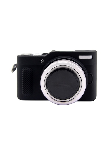 Panasonic Lumix Gf10 İçin Puluz Yumuşak Silikon Koruyucu Kılıf Siyah Diğer