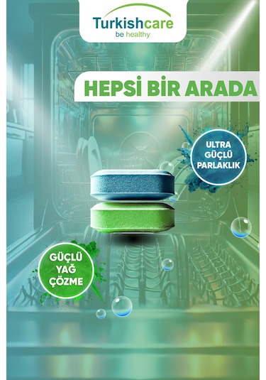 Turkishcare Ekonomik Bulaşık Deterjanı Tablet 40 Yıkama