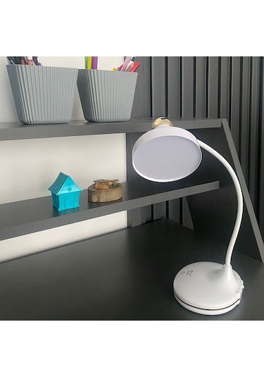 Buffer Dokunmatik 3 Farklı Led Işıklı Çalışma Masası Üstü Lamba Beyaz