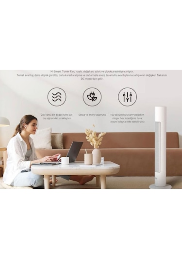 Xiaomi Akıllı Kule Tipi Vantilatör
