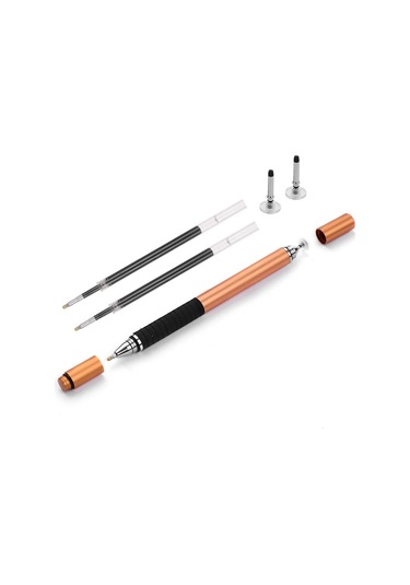 Padalink Wk-125 Altın Çiftli Dokunmatik Kalem Seti: Yazma Ve Çizim İçin İki Fonksiyonlu Stylus, 2 Kalem + 2 Yedek Uç + 2 Disk İçerir