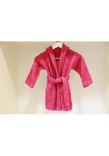 Bebek Bornozu Çocuk Bornozu Bukle Pamuklu Kapşonlu Bornoz