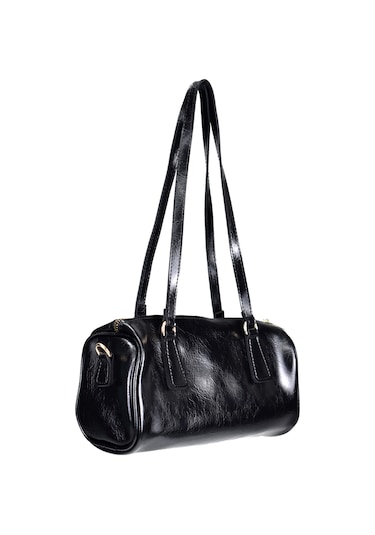 Kadın Silindir Baget El Ve Omuz Çantası Siyah Siyah