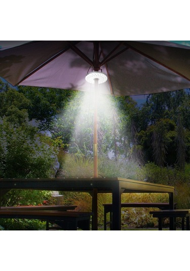 Yuntech01 Dışarıda Kullanalım 48 Led Işık, Gölge Açmak İçin Uyumlu, 3 Seviye Parlaklık Ayarlayabilir, Pil Dahil Değil Çok Renkli