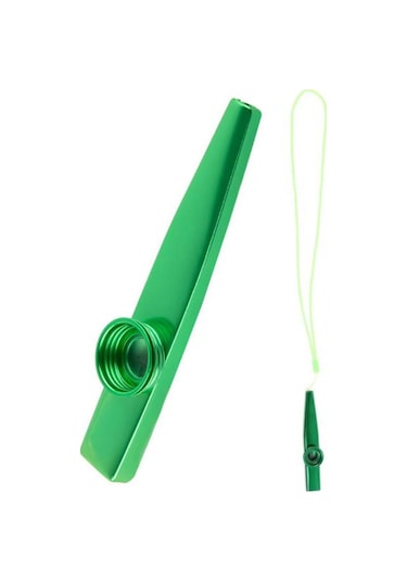 Mk-02g Metal Kazoo İp Askılı Alüminyum Alaşım Yeşil