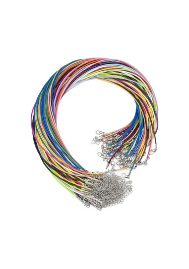 Fastbuy 100 Adet Kristal Kolye Takı Kordon Altın Çok Renkli Kolye Halat Çok Renkli