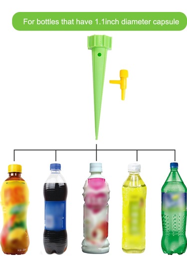 Teltree Otomatik Sulama Cihazı 6'lı Set - Kontrollü Valfli Damla Sistemi, Bitkilere Doğru Su Miktarı, Kolay Kurulum