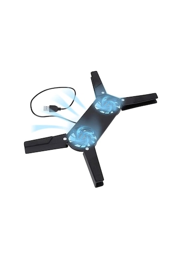 Ultra Küçük Boyutlu Katlanabilir Usb Laptop Soğutucu 2 Fanlı