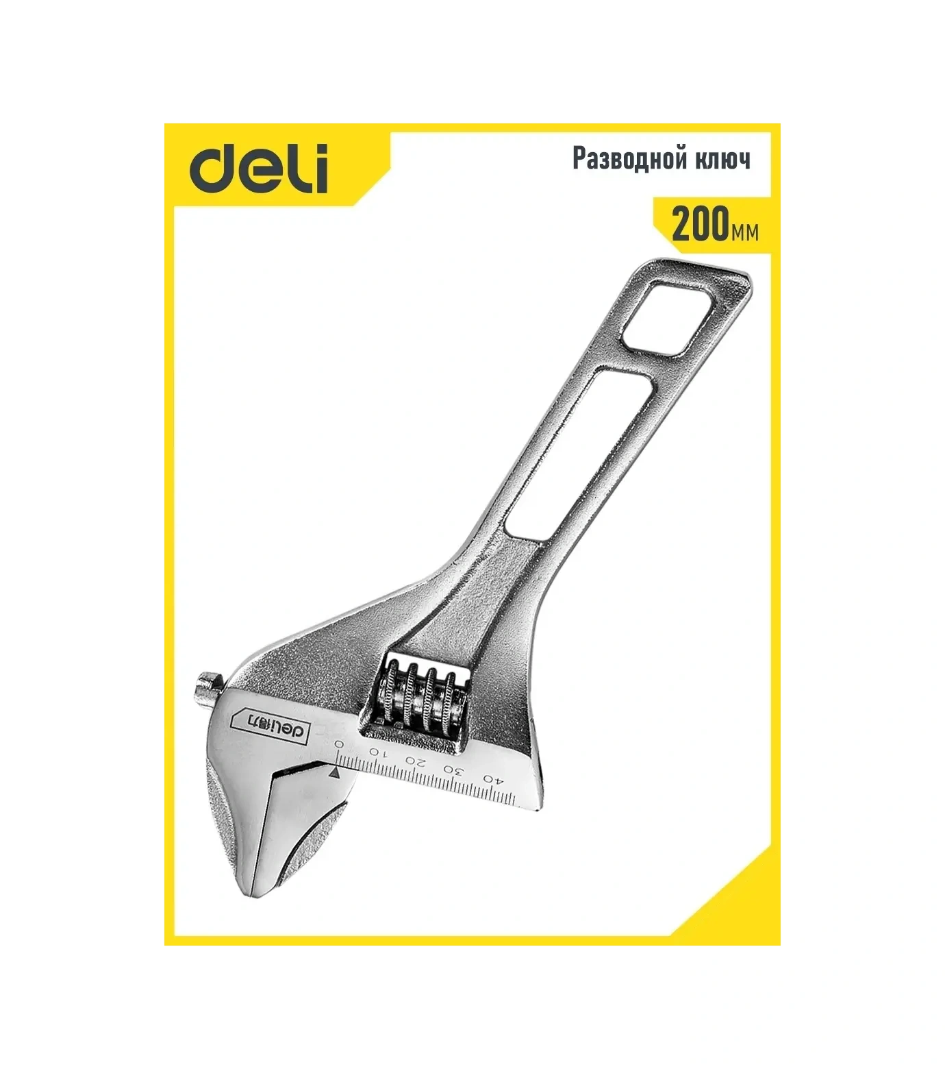 Delitools 0-44mm, 200mm Artırılmış Ağızlı Ayarlı Kompaktan Açılıp Kapanan Anahtar 34391833