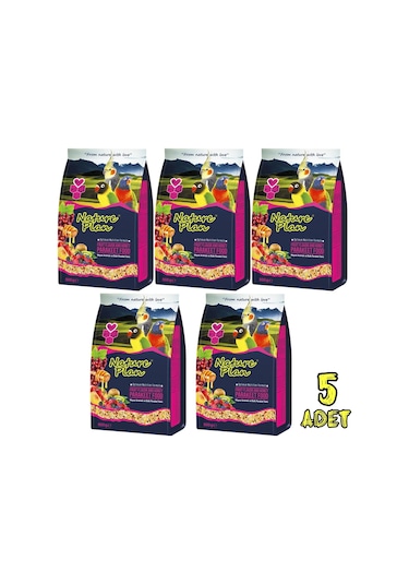 Nature Plan Paraket Sultan Cennet Papağanı Yemi 800gr 5 Adet