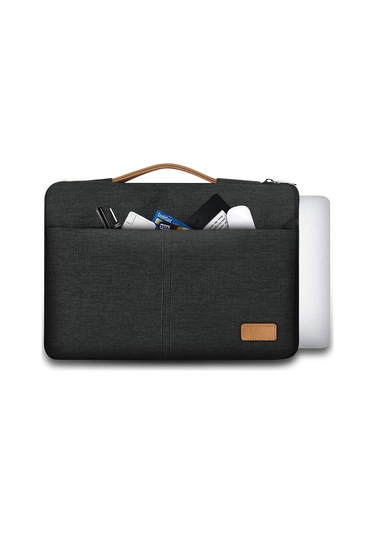 Lemestar 15-15.6 İnç Su Geçirmez Çok Fonksiyonlu Dizüstü Bilgisayar Çantası -  İpad Uyumlu, Rafiner Tasarım, Hafif Ve Dayanıklı Siyah