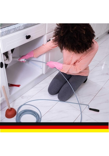 Mager Tıkanmış Lavabo Gider Boru Kanal Açıcı Kılavuz Susta 5 Metr