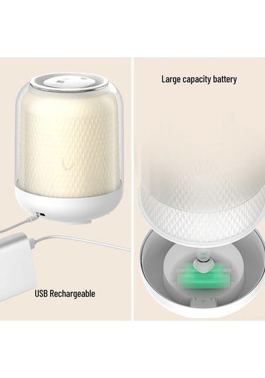 Dancemonkey 3 Nozullu 4 Sis Modlu Sessiz Nemlendirici - Usb Şarjlı Otomatik Kapanan Beyaz