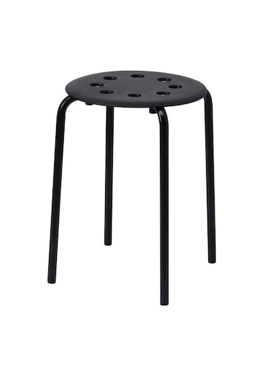 Ikea Marıus Tabure İkea, Siyah 45 Cm 60360928 409568386 Siyah