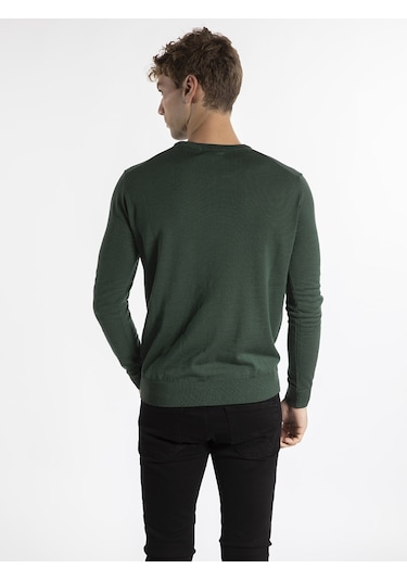 Trussardi Trussardı Erkek Kazak  TRRD003624 Yeşil