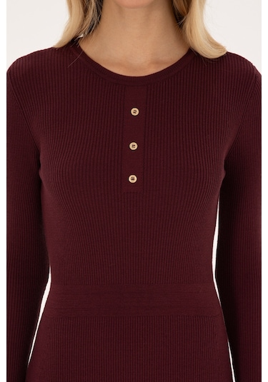 U.s. Polo Assn. Kadın Plum Elbise Triko 50314806-vr177 New Plum