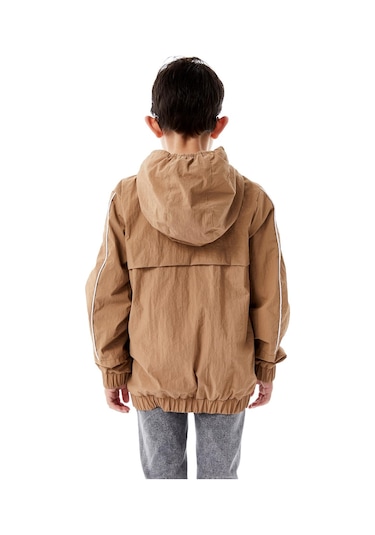 Benitto Kids Erkek Çocuk Kapüşonlu Yağmurluk 51362 Bej