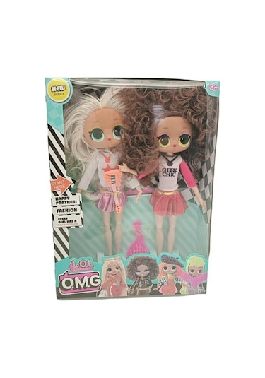 Lol 2'li Liya Bebek Saçlı Bebek 8287,aksesuarlı Oyuncak Model Figür