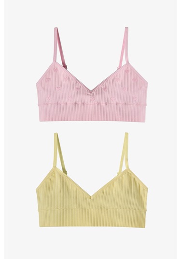 Penti Renkli Kız Çocuk Lovely 2li Bra Çok Renkli