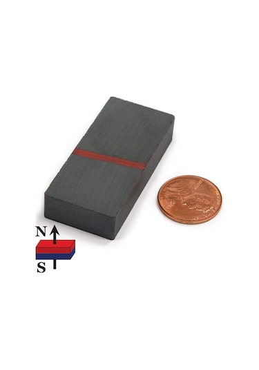 50 Adet 40X20X10 Köşeli Ferrit Kömür Seramik Magnet Mıknatıs