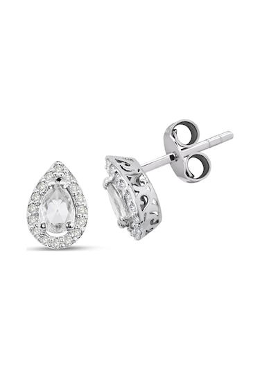 0.35 Ct Pırlantalı Damla Küpe