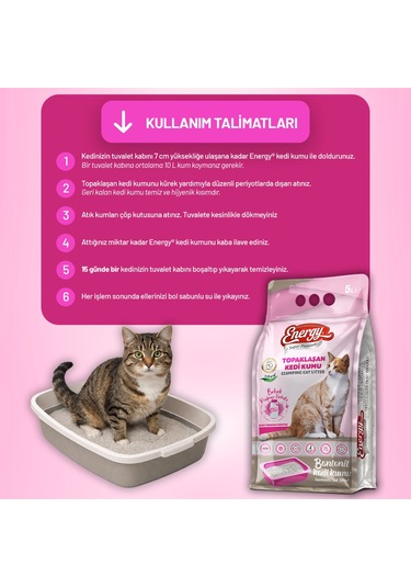 Kedi Kumu Pudra Kokulu 5 Lt - 2 Adet