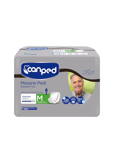 Canped Erkek Mesane Pedi Orta Boy M 12'Li x 3 36 Adet