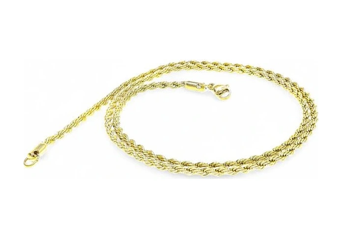 Moncuk Design Sarı Sarmal Çelik Kolye 3mm 3351cek010 Sarı