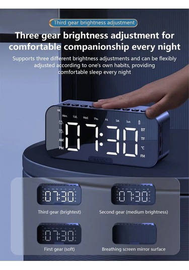 Aı Akıllı Çalar Saat Kablosuz Hoparlör, Çok Fonksiyonlu