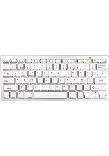 Springsun 78 Tuşlu İspanyolca Kablosuz Bluetooth Klavye - Windows/ios/android Uyumlu İnce Tasarım