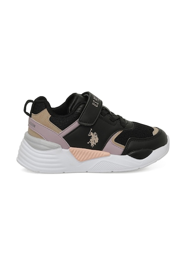 U.s. Polo Assn. Termınal Jr 5pr Siyah Kız Çocuk Spor Ayakkabı 000000000102032432 Siyah-somon-lıla