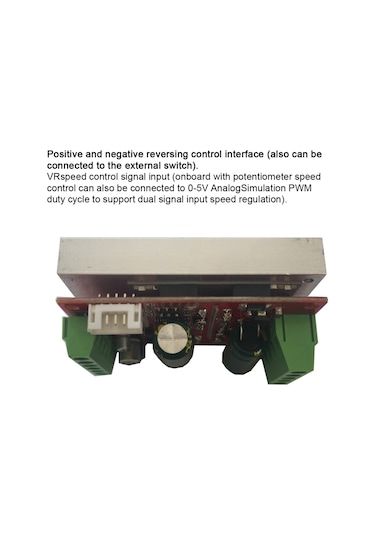 Fosenze Yüksek Güçlü Bldc Üç Fazlı Fırçasız Motor Sürücüsü, 6-60v Geniş Voltaj, 400w, Hall Sensörlü, Plc Kontrolü