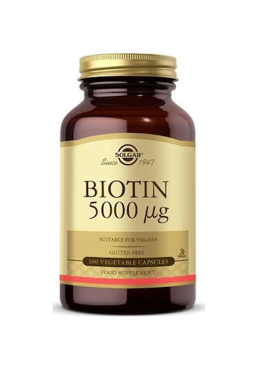 Solgar Biotin 5000 Mg 100 Kapsül