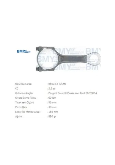 Piston Kolu Boxer Iii-v347 Puma Kisa-ducato Iii