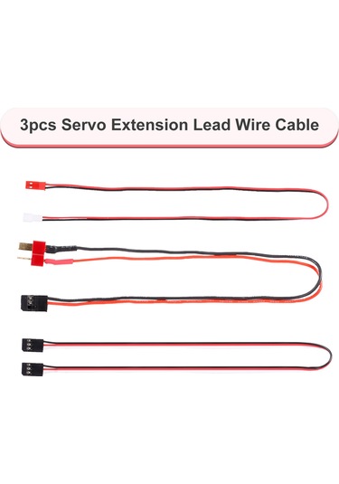 Ximistore9 Rc Tırmanış Araçları İçin 3'lü Uzatma Kablosu Seti - Jst Ph2.0mm Bağlantı
