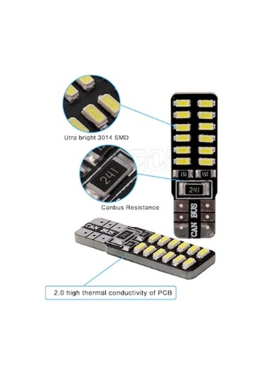 T10 24 Led Beyaz Park Ampulü