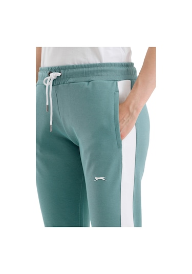 Slazenger Veva 2 Li Set Kadın Eşofman Altı Yeşil - Siyah