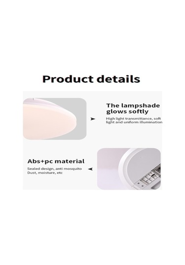 Vkemall Siyah Yuvarlak Led Tavan Lambası, Rgbcw Renkli Işık, Akıllı Rf Kumandalı, Ev Odaları İçin Dimmable Ve Renk Ayarlı Siyah