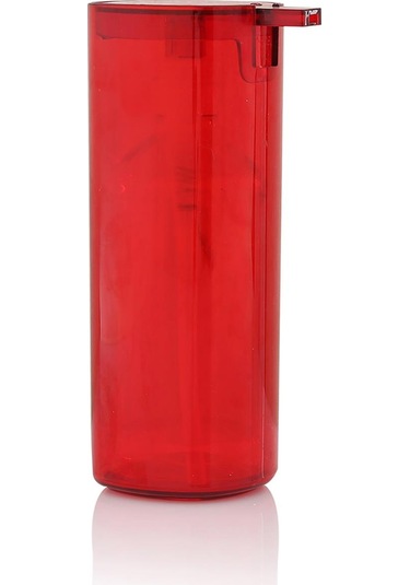 Kırmızı Akrilik Sıvı Sabunluk 250 Ml Kırmızı