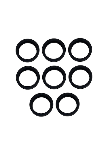 Suntek 8 Adet Bagaj Tekerlekleri Kapakları 2.09 '' Çap Siyah