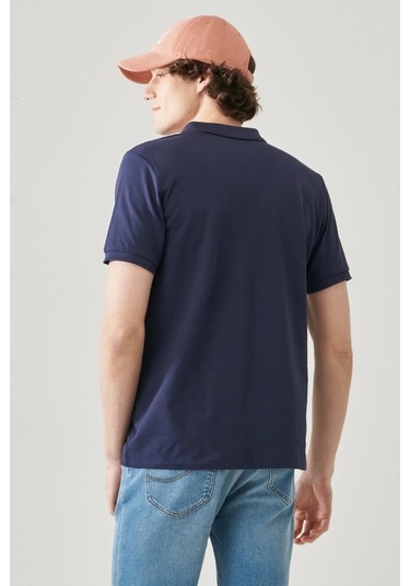 Lee Erkek Lacivert Polo Yaka Tişört Lacivert